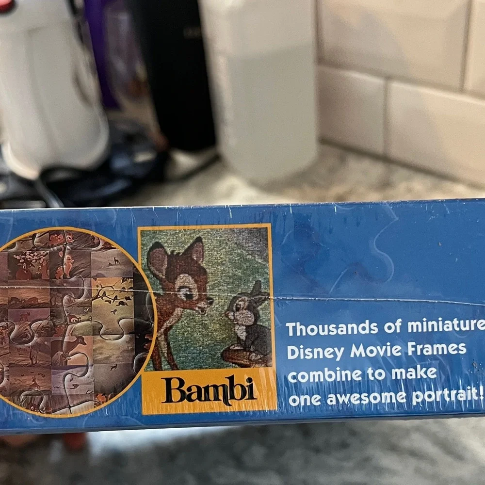 Disney Photomosaics Bambi and Thumper Puzzle - Blue and Brown - Picture 3 of 4